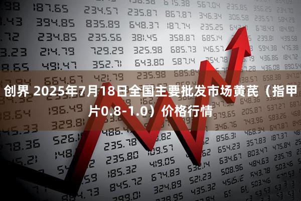 创界 2025年7月18日全国主要批发市场黄芪（指甲片0.8-1.0）价格行情