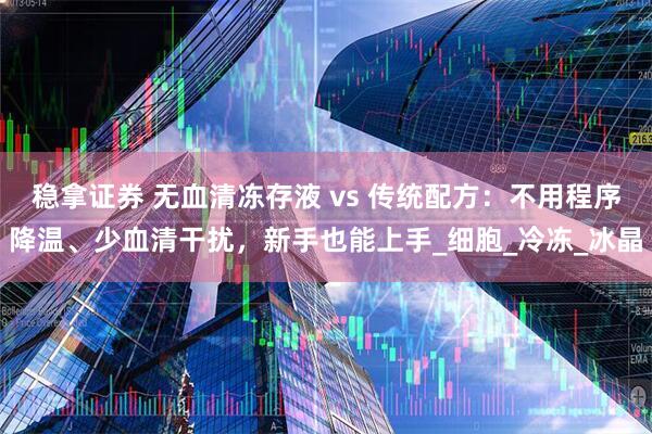 稳拿证券 无血清冻存液 vs 传统配方：不用程序降温、少血清干扰，新手也能上手_细胞_冷冻_冰晶