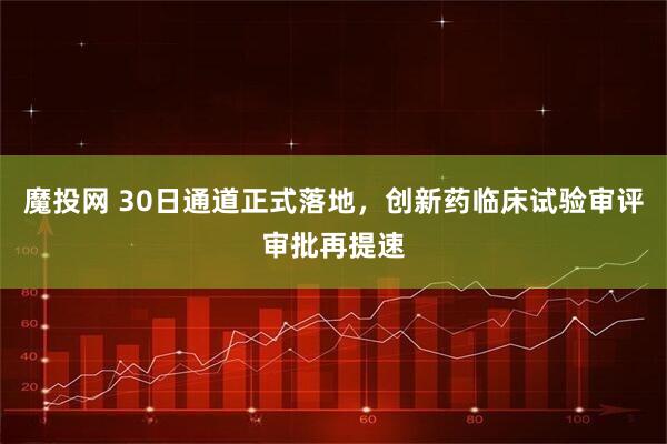 魔投网 30日通道正式落地，创新药临床试验审评审批再提速