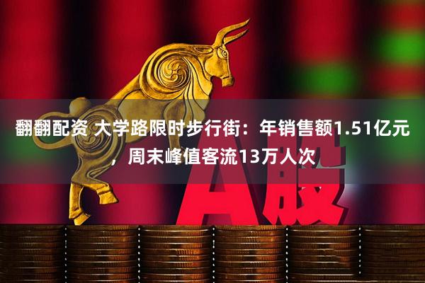翻翻配资 大学路限时步行街：年销售额1.51亿元，周末峰值客流13万人次
